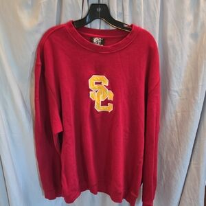 USC Red Sweatshirt with Yellow Logo